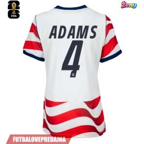 Lacne Ženy Futbalové dres Spojené štáty Tyler Adams #4 MS 2026 Krátky Rukáv - Domáci